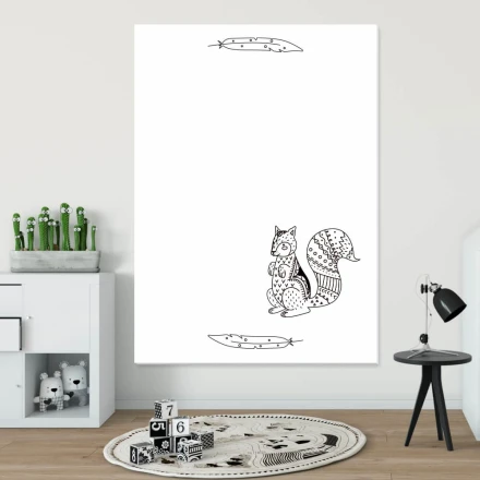 Dry-Erase Board For Children, Squirrel 439
