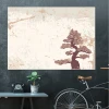 Bonsai tree magnetic whiteboard 085 - Graphic design featuring a bonsai tree in brown.