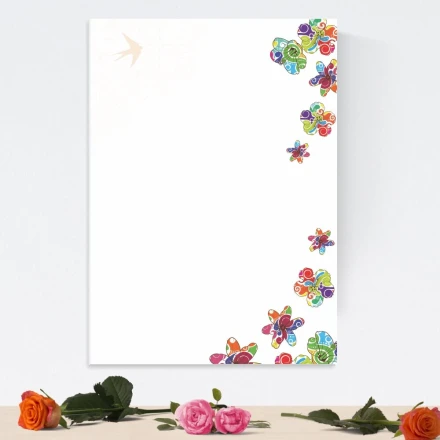 Magnetic Whiteboard Flowers 082