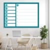 Magnetic dry-erase board planner 244 - Office setup with light-colored walls and minimalist furniture.