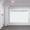 Magnetic whiteboard 268 - Office setup with light-colored walls and concrete flooring.