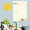 Magnetic dry-erase board for kids featuring bunnies, perfect for brightening up a child\'s room.
