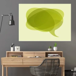 Dry-erase magnetic board smoke 106 - Office setup with light-colored walls and natural-toned furniture.