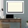 Magnetic whiteboard notebook 111 - Office setup with blue walls and wooden furniture.