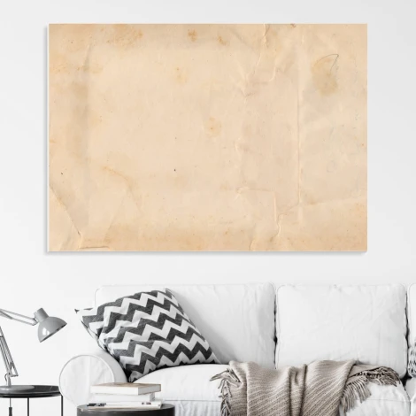 Dry-erase magnetic board 165 - Living room setup with light-colored walls and gray furniture.