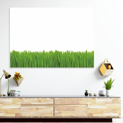 Magnetic whiteboard grass design 01X 070 featuring green grass on a white background.