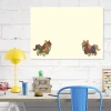 Magnetic dry-erase board for kids with horses design, ideal for bright office spaces and simple furniture.
