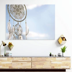 Magnetic dry-erase board dream catcher 285 - Modern office decor with light-colored walls.