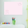 Dry-erase magnetic board with dandelion and bird design. Features dandelion illustrations on a pink background.