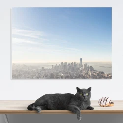 Magnetic whiteboard New York 290 - Office setup with light-colored walls and minimalist furniture.