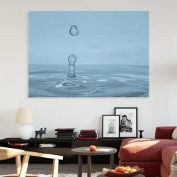Water-resistant whiteboard in a modern living room setup with light-colored walls and furniture.