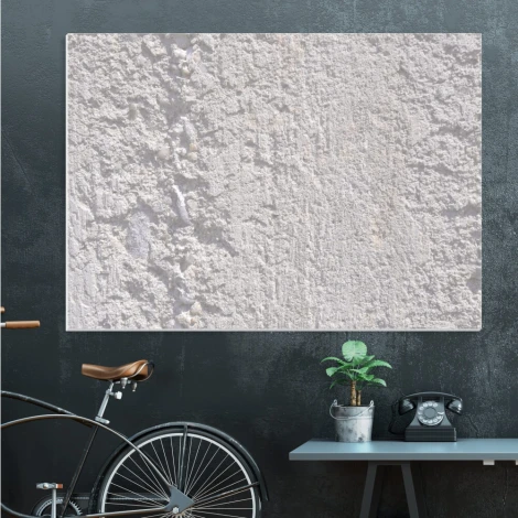 Dry-erase magnetic board 163 - Office setup with gray walls in a minimalist style.