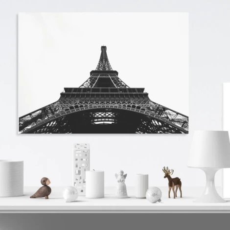 Eiffel Tower dry-erase magnetic board 251 - Graphic design featuring the Eiffel Tower from a low perspective.
