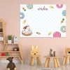 Magnetic dry-erase board for kids featuring a unicorn, perfect for brightening up a child\'s room.
