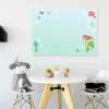 Magnetic dry-erase board for kids, mermaid design. Features a blue-toned background with graphics.