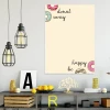Dry-erase magnetic board for the kitchen, Donut Worry Be Happy 533 - Styled in a modern kitchen with light walls.
