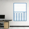 Magnetic monthly planner whiteboard 372 - Office setup with light-colored walls and furniture in shades.