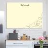 Dry-erase magnetic board for the kitchen Lets Cook 536 - Graphic design with light background and Lets Cook text.