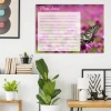 Dry-erase magnetic board daily planner butterfly 366 - Office decor with light-colored walls, plants, and modern design.