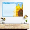 Dry-erase magnetic board daily planner sunflower 354 - Styled in a bright living room with light-colored walls and furniture.