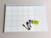 Weekly planner dry-erase magnetic board 513 - Graphic design with rectangular fields for days of the week at the top.