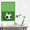 Tactical dry-erase magnetic board for football training 391 - Graphic design featuring a soccer field.