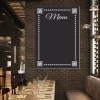 Chalkboard menu 007 - Ideal for restaurant decor with dark walls and wooden furniture.