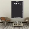 Chalkboard menu 008 - Modern interior design with light-colored walls and wooden flooring.