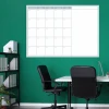 Weekly planner dry-erase magnetic board 509 - Office setup with green walls and furniture in shades.