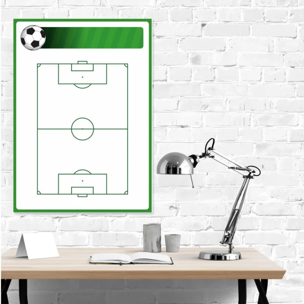 Dry-erase board football field 398 - Graphic design featuring a field with green lines.