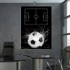 Tactical football coaching board 396, magnetic, dry-erase - features a graphic of a soccer field.