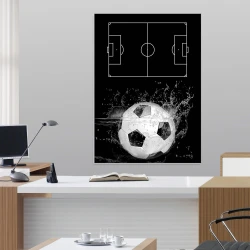 Tactical dry-erase football coach board 396 - Office setup with light-colored walls and modern furniture.
