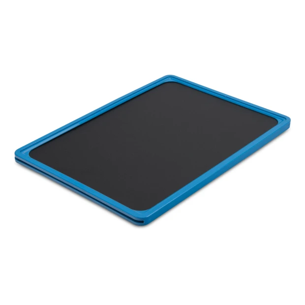 Chalkboard in A2, A3, A4, A5, A6 frames - Simple rectangular design with a black surface and blue accents.