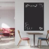 Chalkboard menu 005 - Cafe decor with light-colored walls and wooden furniture.