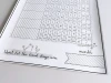 Magnetic dry-erase habits tracker board 463 - Features a date grid and subtle design elements.