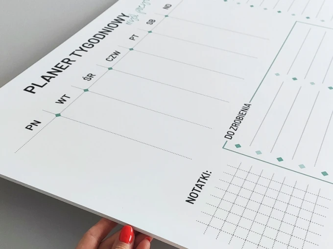 Weekly planner whiteboard 473 - Graphic design with rectangles and lines for easy planning.