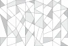 Geometric pattern wallpaper 041 for the living room. Complex shapes in shades of gray and white.