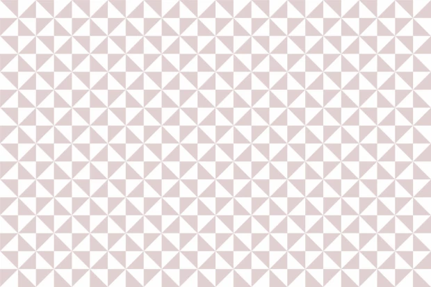 Triangle wallpaper for the bedroom 039 - Graphic pattern with repeating triangles in light shades of pink and white.