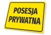 Private Property Sign T589 - Graphic design with yellow background and large black letters "PRIVATE PROPERTY".