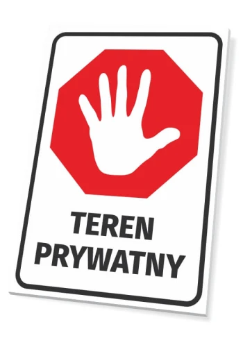 Information Sign Private Area