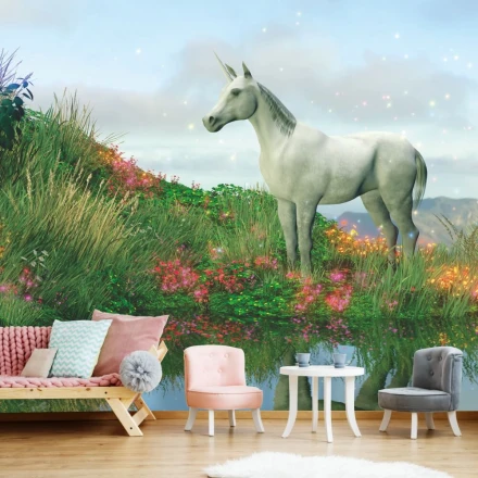Wallpaper For The Children'S Room Unicorn 069