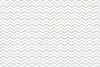 Geometric wall wallpaper 061 - Features zigzag patterns in pink, mint, and white colors.