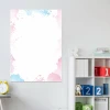 Dry-erase magnetic board for kids, watercolor design - Perfect for a bright children\'s room.