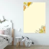 Magnetic dry-erase board for kids with flowers, perfect for brightening up a child\'s room.