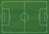 Coaching chalkboard for soccer field 092 - Features a graphic of a soccer field with white lines.