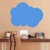 Magnetic whiteboard cloud 154 - Office setup with beige walls and wooden furniture.