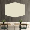Dry-erase magnetic board for restaurants, framed 124 - Modern restaurant decor with dark-colored walls.