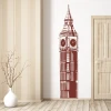 Stylish sticker featuring Big Ben in shades of brown, perfect for a modern minimalist interior.