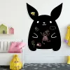 Chalkboard magnetic board for kids featuring a rabbit design, perfect for bright children\'s room decor.