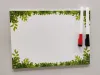 Single-sided dry-erase board with PVC backing, 5mm thick, A4 size - Graphic design.